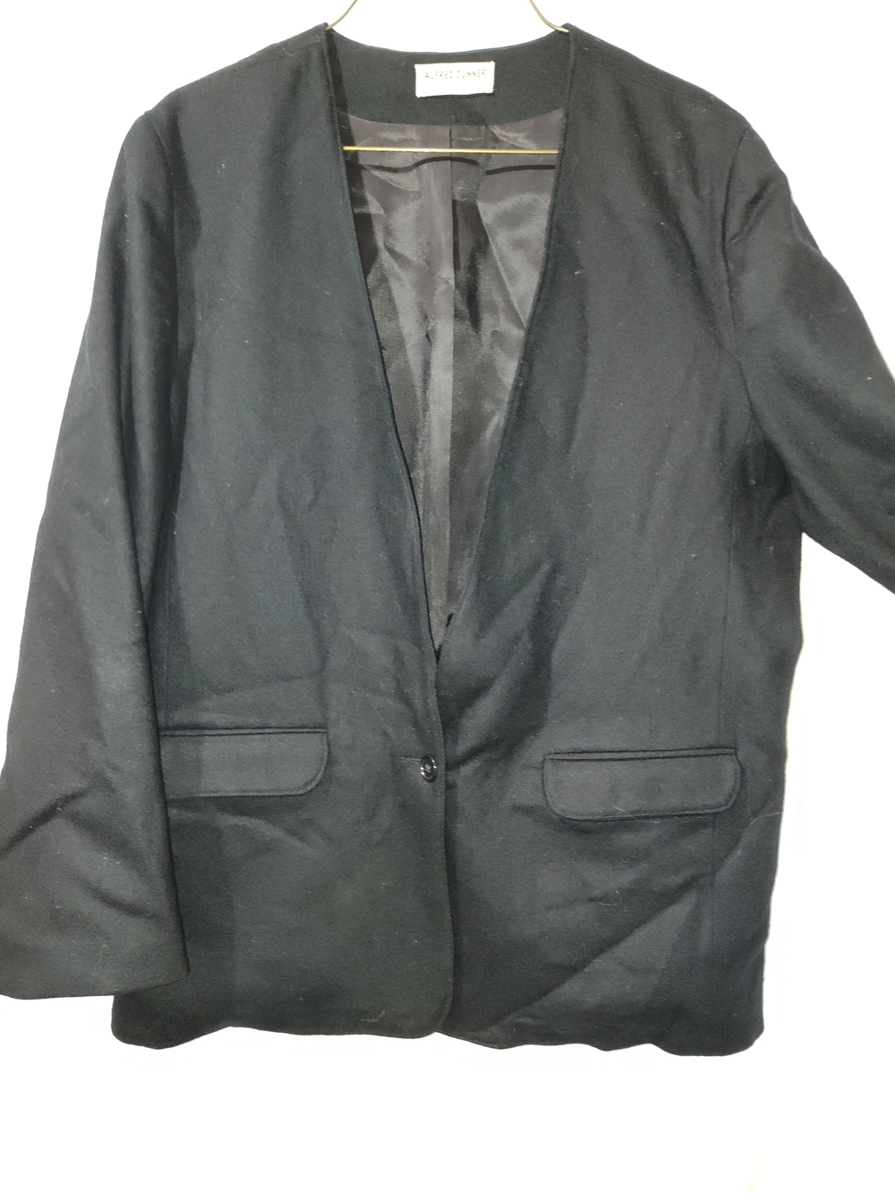 Alfred Dunner Black Women's Blazer Jacket